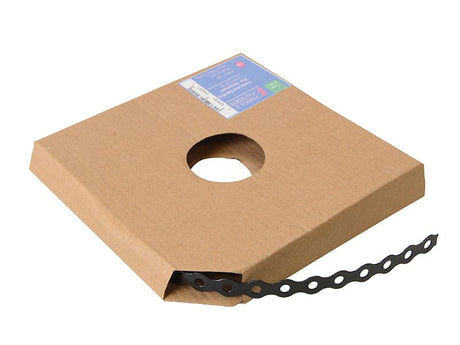 ForgeFix Plastic Coated Pre - Galvanised Fixing Band - Black 17mm x 0.8 x 10m - FORPCBB17 - ForgeFix - Trade Counter Direct