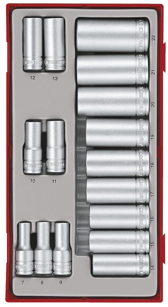 Teng 3/8" Socket Set 6 pt TT1 16 Pieces - TT3816