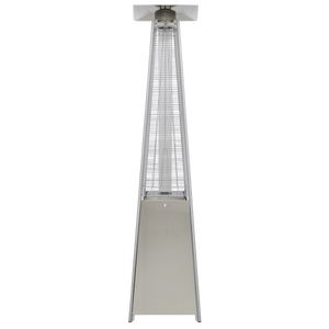 Dellonda Pyramid Gas Patio Heater 13kW Commercial/Garden Use, Stainless Steel - DG99