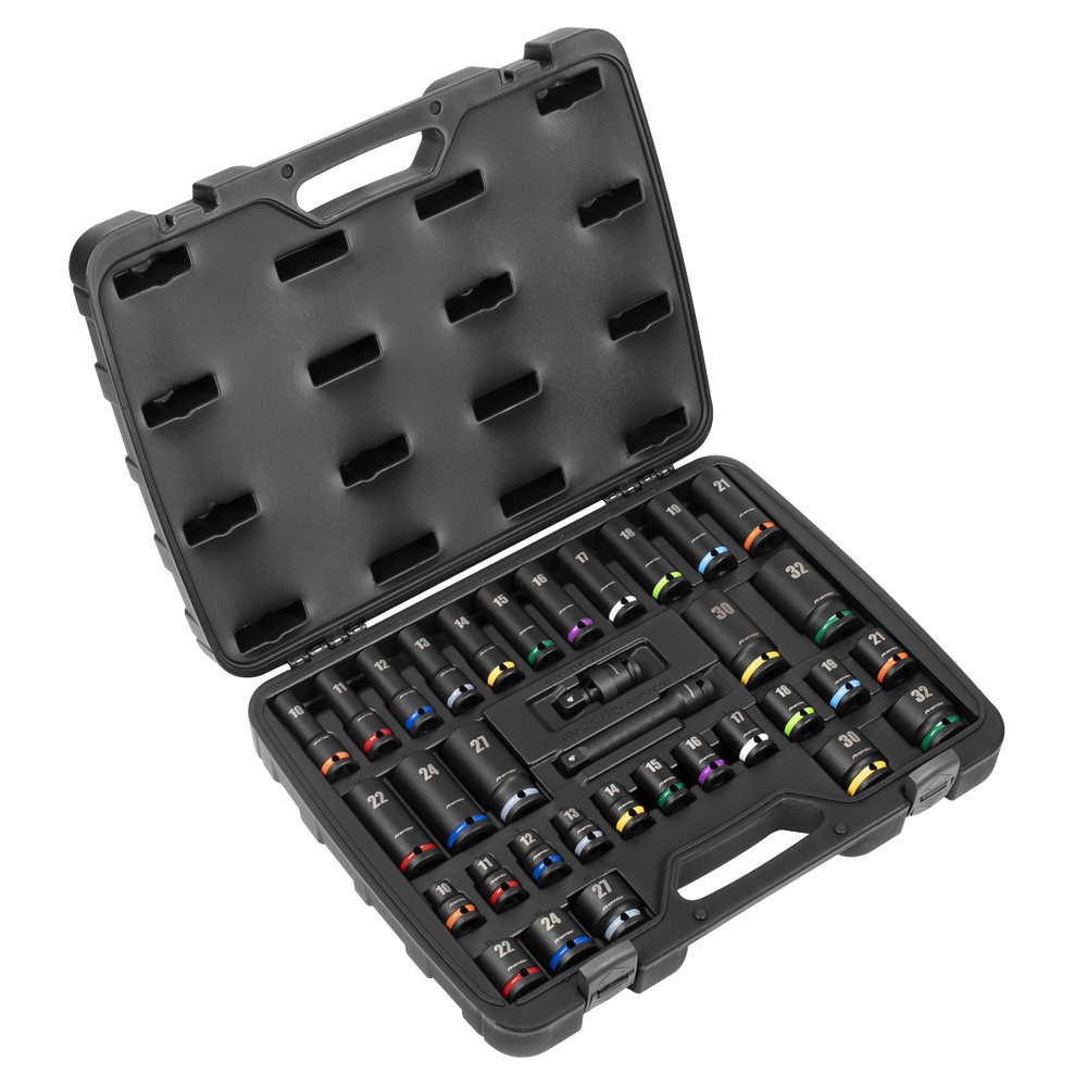 Premier AK5635M 34pc 1/2"Sq Drive Impact Socket Set