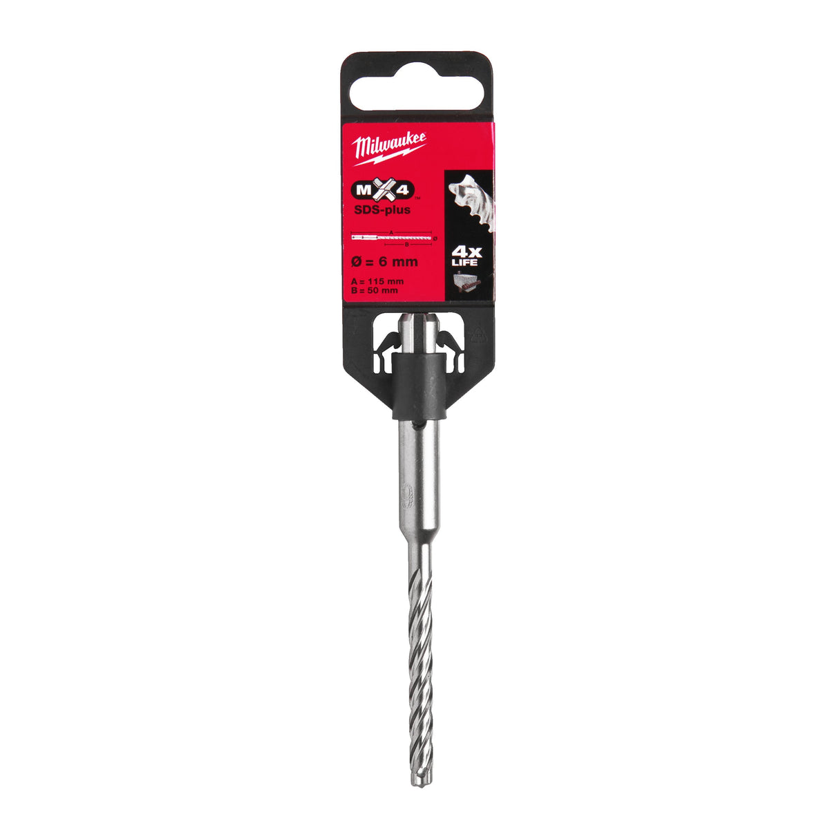 Milwaukee SDS-Plus Mx4 - 4 Cut