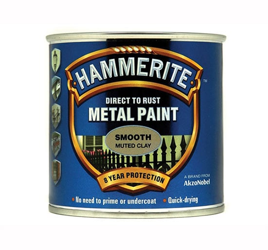 Hammerite Direct to Rust Smooth Finish Paint - Black 250ml - HMMSFBL250 - Hammerite - Trade Counter Direct
