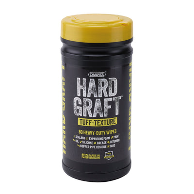 Hard Graft Draper Hard Graft Multipurpose Tuff-Texture Wipes (Tub of 80) - DR-12436 - Hard Graft - Trade Counter Direct