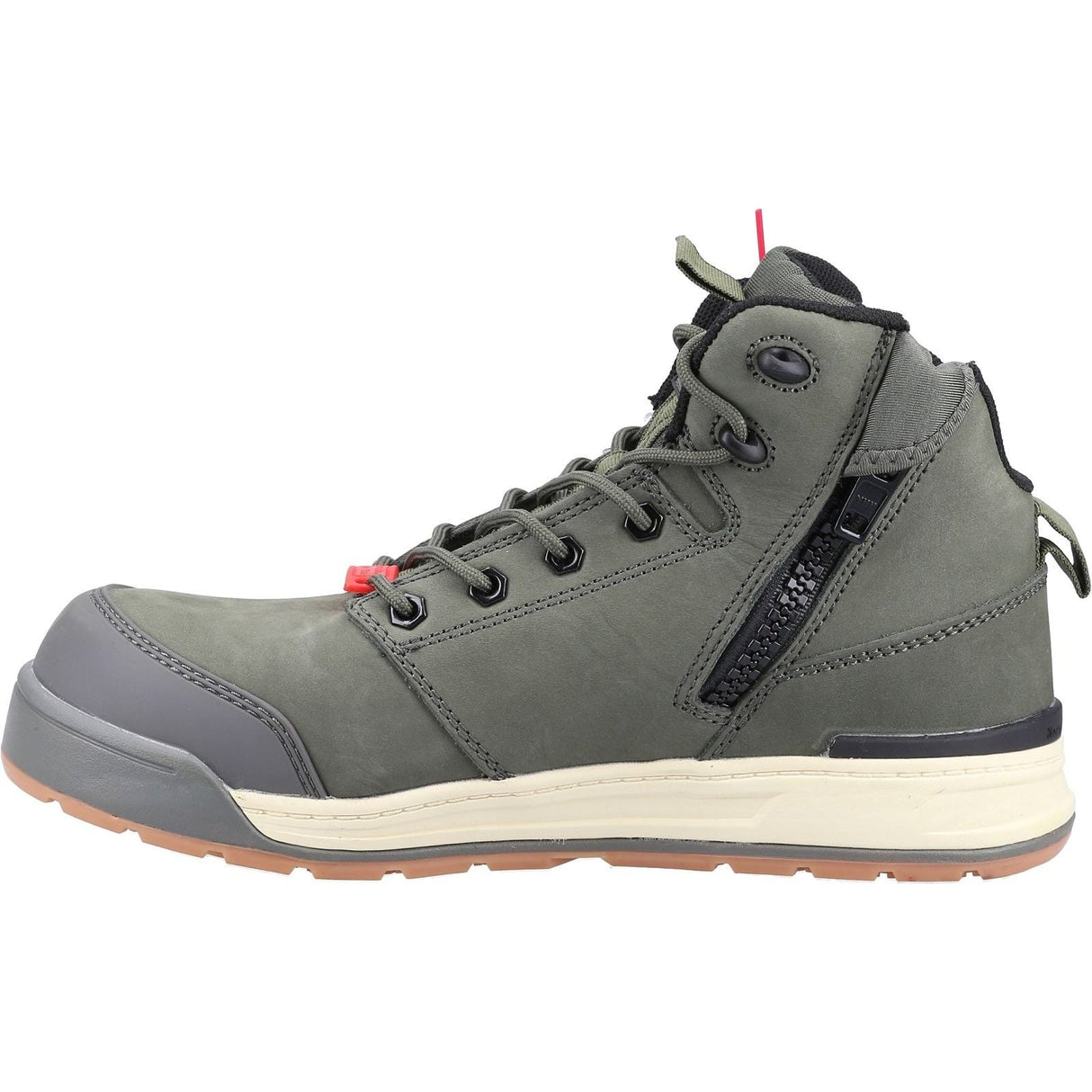 Hard Yakka 3056 Lace Zip Safety Boot - Olive - 34688-59337-04 - Hard Yakka - Trade Counter Direct
