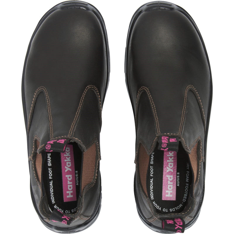 Hard Yakka Banjo Elastic Gusset Safety Boot - Brown (Y60253 - BROWN - 065) - 34697-59353-01 - Hard Yakka - Trade Counter Direct