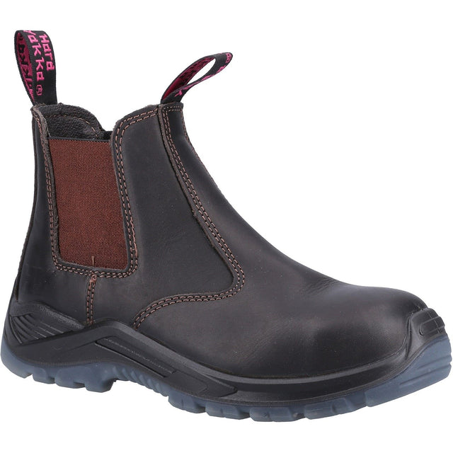 Hard Yakka Banjo Elastic Gusset Safety Boot - Brown (Y60253 - BROWN - 065) - 34697-59353-01 - Hard Yakka - Trade Counter Direct