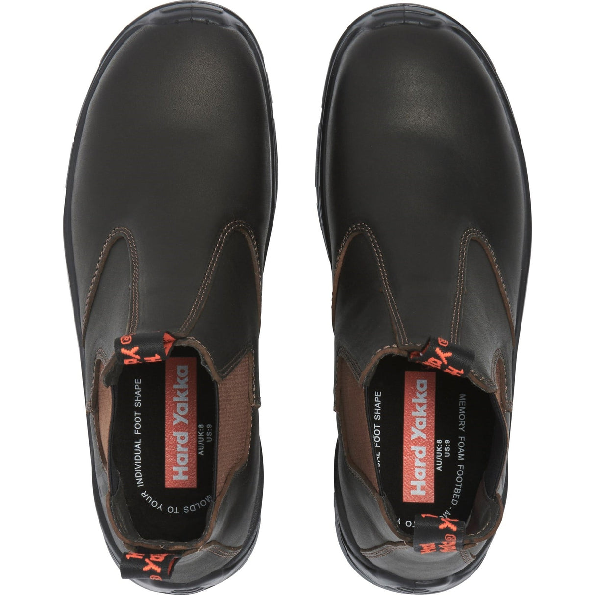 Hard Yakka Banjo Elastic Gusset Safety Dealer - Brown (Y60251 - BROWN - 070) - 34693-59345-06 - Hard Yakka - Trade Counter Direct