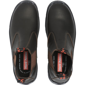 Hard Yakka Banjo Elastic Gusset Safety Dealer - Brown (Y60251 - BROWN - 070) - 34693-59345-06 - Hard Yakka - Trade Counter Direct