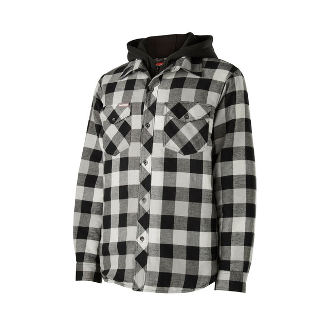 Hard Yakka Quilted Flannel Shacket - Grey (G06690 - GRY - Med) - 34701-59358-03 - Hard Yakka - Trade Counter Direct