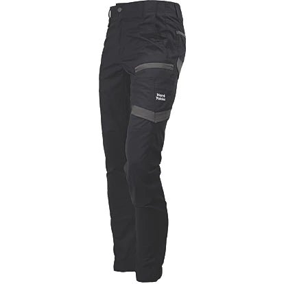 Hard Yakka Raptor Cuffed Pant - Black 30.7L Leg - 34714-59381-02 - Hard Yakka - Trade Counter Direct