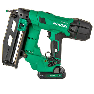 Hikoki 18V 16GA Brushless Straight Finish Nailer with 2 x 2.0Ah batteries, charger and case - NT1865DSAJXZ - NT1865DSAJXZ - HiKOKI / Hitachi Power Tools UK - Trade Counter Direct