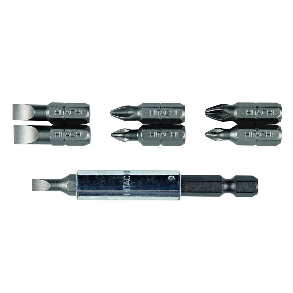HiKOKI 752397 8 Piece Magnetic Bit Holder with 7 Bits - 752397 - HiKOKI / Hitachi Power Tools UK - Trade Counter Direct