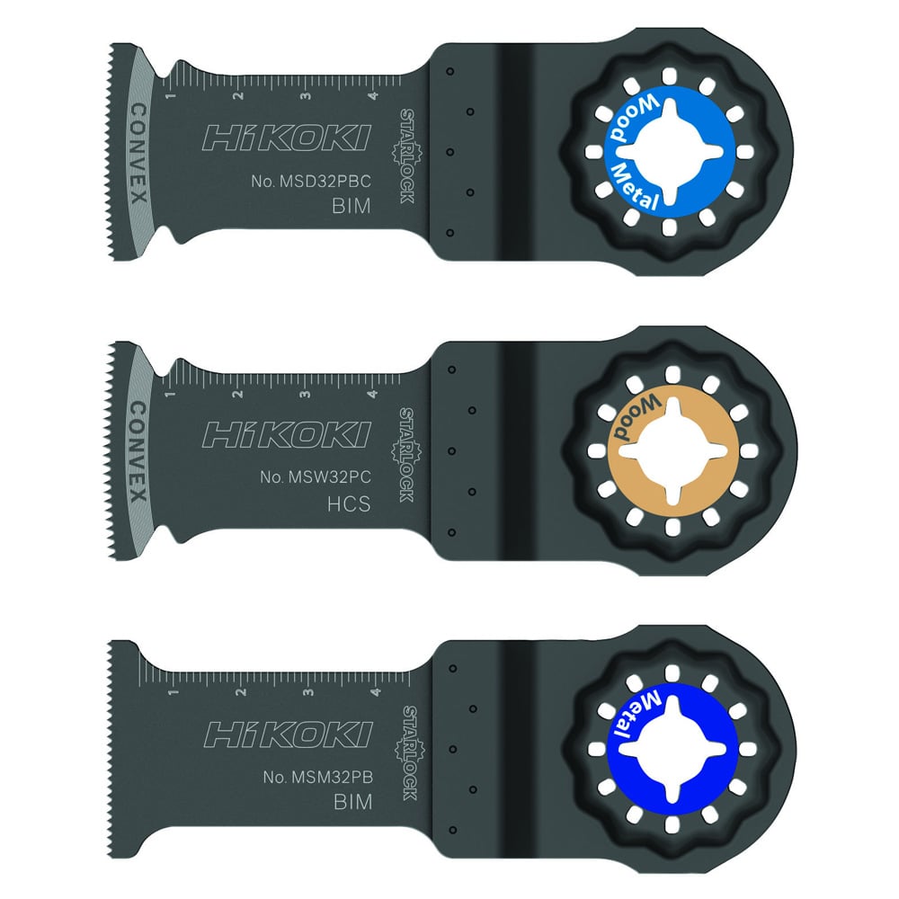 HiKOKI 782793 Multi Tool Blade Set - Pack of 3 - 782793 - HiKOKI / Hitachi Power Tools UK - Trade Counter Direct