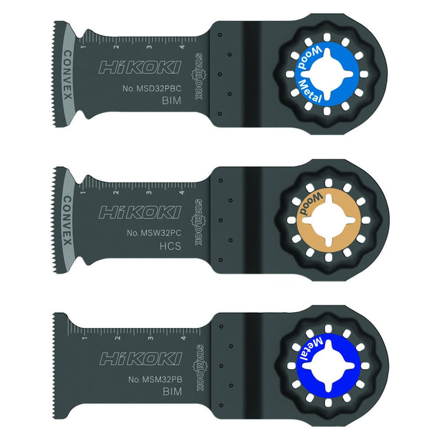 HiKOKI 782793 Multi Tool Blade Set - Pack of 3 - 782793 - HiKOKI / Hitachi Power Tools UK - Trade Counter Direct