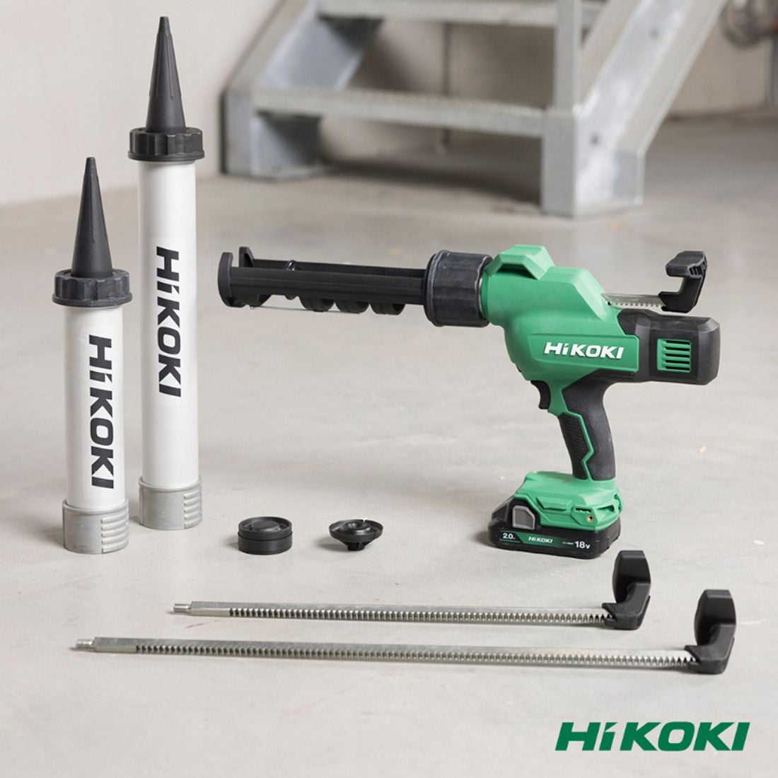 HiKOKI AC18DAW4Z 18v 400ml Caulking Gun - Bare Unit - AC18DAW4Z - HiKOKI / Hitachi Power Tools UK - Trade Counter Direct
