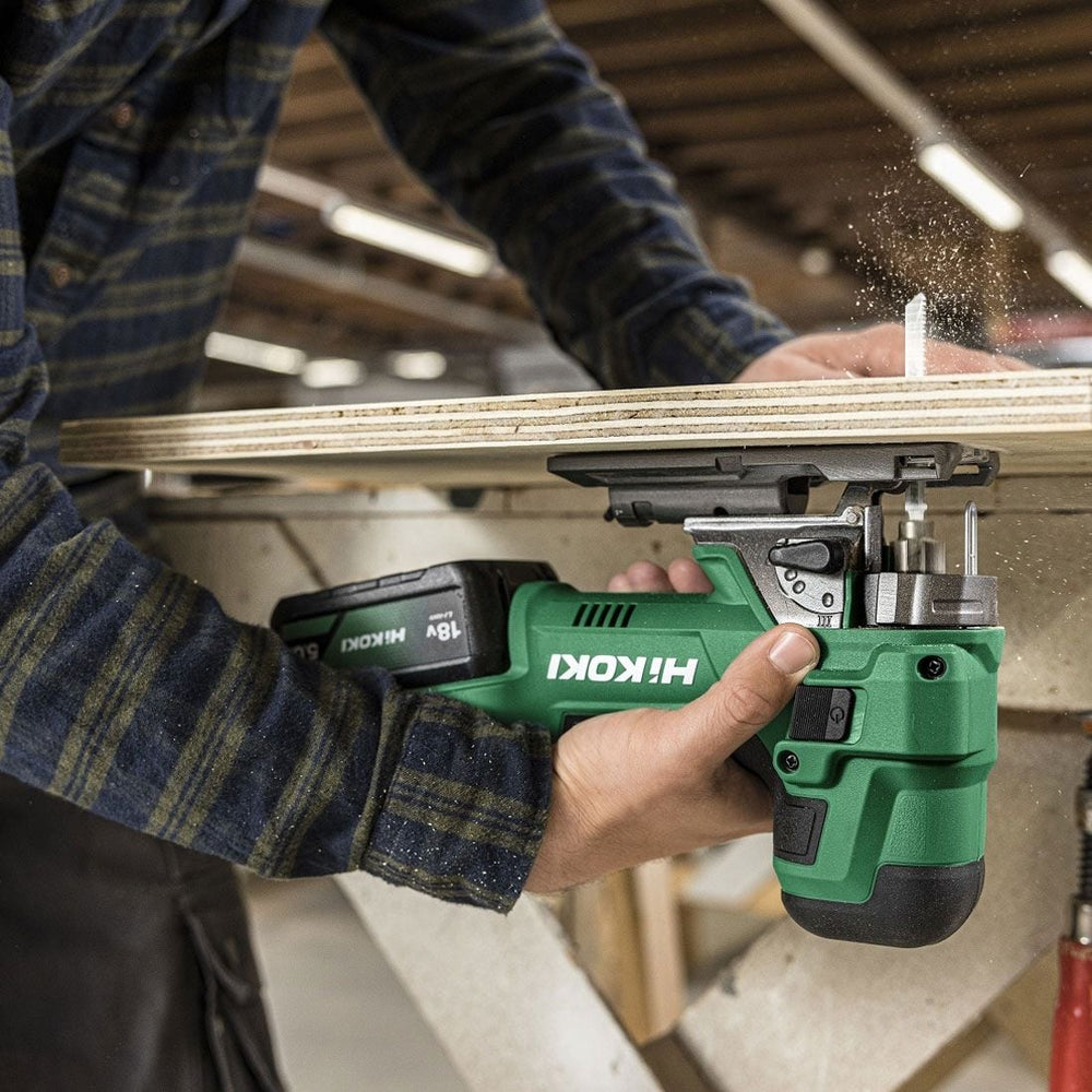 HIKOKI CJ18DBW2Z 18V Cordless Barrel Grip Jigsaw Body Only in Carry Case - CJ18DBW2Z - HiKOKI / Hitachi Power Tools UK - Trade Counter Direct