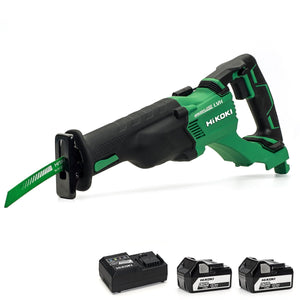 Hikoki CR18DBL/JJ 18V Cordless Brushless Reciprocating Saw - 2 X 5.0Ah - CR18DBL/JJ - CR18DBL/JJ - HiKOKI / Hitachi Power Tools UK - Trade Counter Direct