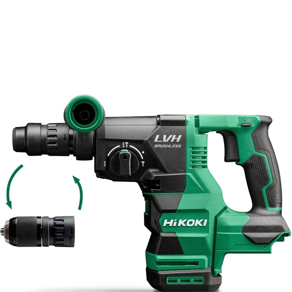 HiKOKI DH1826DCW2Z 18V SDS+ Cordless Rotary Hammer Drill: Power, Precision, and Portability - DH1826DCW2Z - HiKOKI / Hitachi Power Tools UK - Trade Counter Direct
