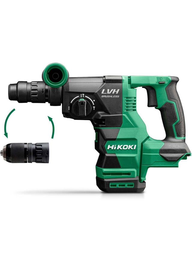 HiKOKI DH1826DCW2Z 18V SDS+ Cordless Rotary Hammer Drill: Power, Precision, and Portability - DH1826DCW2Z - HiKOKI / Hitachi Power Tools UK - Trade Counter Direct
