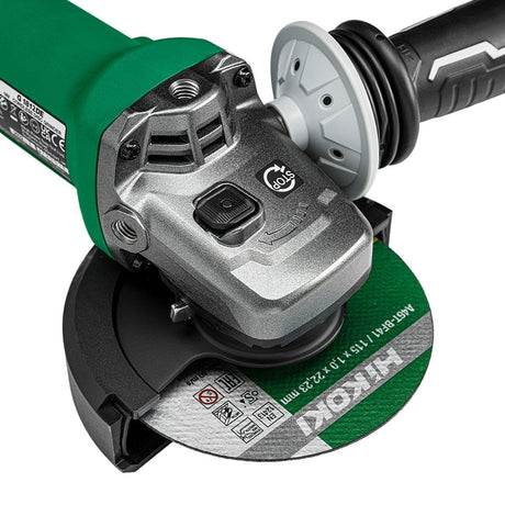 HiKOKI G1812DEW4Z 18v Braked Brushless 115mm Angle Grinder (side switch) - Body only - G1812DEW4Z - HiKOKI / Hitachi Power Tools UK - Trade Counter Direct