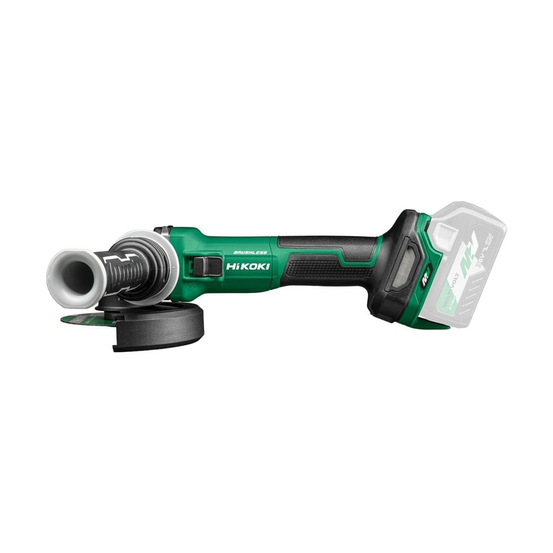 HiKOKI G3613DVFW2Z 125mm MultiVolt Cordless Disc Grinder, With Brake - Bare Unit (Paddle Switch) - G3613DVFW2Z - G3613DVFW2Z - HiKOKI / Hitachi Power Tools UK - Trade Counter Direct