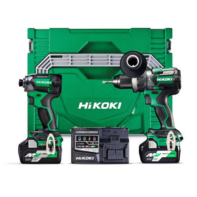 HiKOKI KC18DCJAZ 18 - 36 Multi - Volt Combi Twin Kit (DV18DCX, WH18DC, 2 x BSL36A18 & UC18YSL3) - KC18DCJAZ - HiKOKI / Hitachi Power Tools UK - Trade Counter Direct