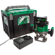 Hikoki M3612DAJPZ Cordless 36V Half Inch Plunge Router (1x 2.5Ah 36V / 5Ah 18V Multi - Volt Battery, Charger & Case) - M3612DA/JPZ - HiKOKI / Hitachi Power Tools UK - Trade Counter Direct