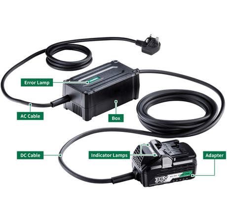 HiKOKI Multi - Volt Mains AC/DC Adaptor - ET36A/J0Z - ET36A/J0Z - ET36A/J0Z - HiKOKI / Hitachi Power Tools UK - Trade Counter Direct