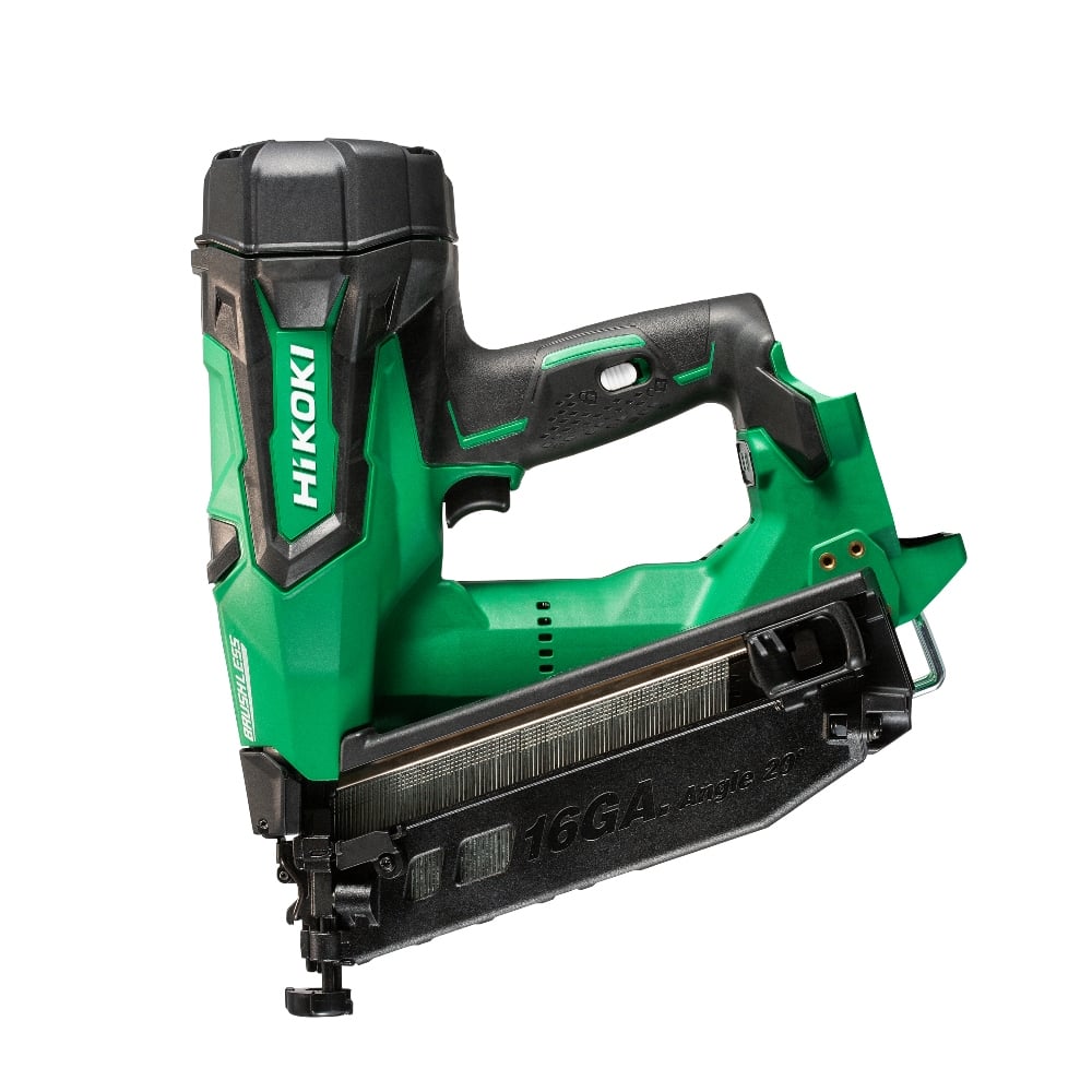 HiKOKI NT1865DMBJ4Z 18V 16GA Brushless Angled Finish Nail Gun - Bare Unit - NT1865DMB/J4Z - HiKOKI / Hitachi Power Tools UK - Trade Counter Direct