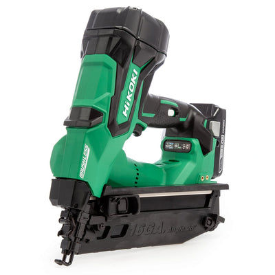 HiKOKI NT1865DMBJ4Z 18V 16GA Brushless Angled Finish Nail Gun - Bare Unit - NT1865DMB/J4Z - HiKOKI / Hitachi Power Tools UK - Trade Counter Direct