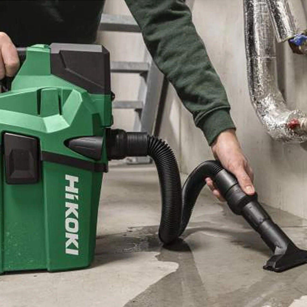 HiKOKI RP18DLA 18V Portable Wet & Dry Vacuum Cleaner – 6L Capacity, L - Class Filter, Body Only - RP18DLAW4Z - HiKOKI / Hitachi Power Tools UK - Trade Counter Direct