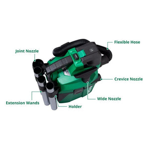 HiKOKI RP18DLA 18V Portable Wet & Dry Vacuum Cleaner – 6L Capacity, L - Class Filter, Body Only - RP18DLAW4Z - HiKOKI / Hitachi Power Tools UK - Trade Counter Direct