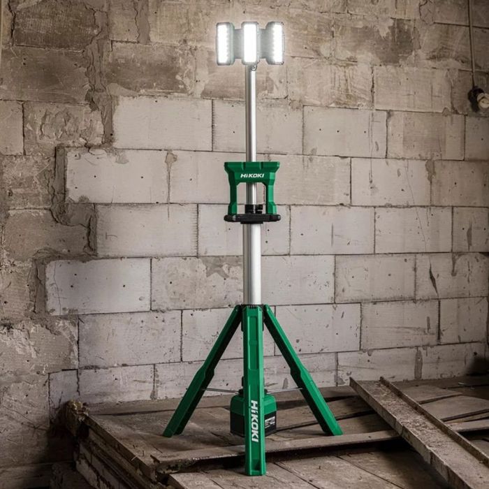 HiKOKI UB18DGJ4Z 18v Cordless Stand Light (IP55) - 4000/700lm - Body Only - UB18DGJ4Z - HiKOKI / Hitachi Power Tools UK - Trade Counter Direct