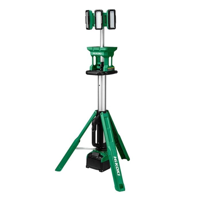 HiKOKI UB18DGJ4Z 18v Cordless Stand Light (IP55) - 4000/700lm - Body Only - UB18DGJ4Z - HiKOKI / Hitachi Power Tools UK - Trade Counter Direct