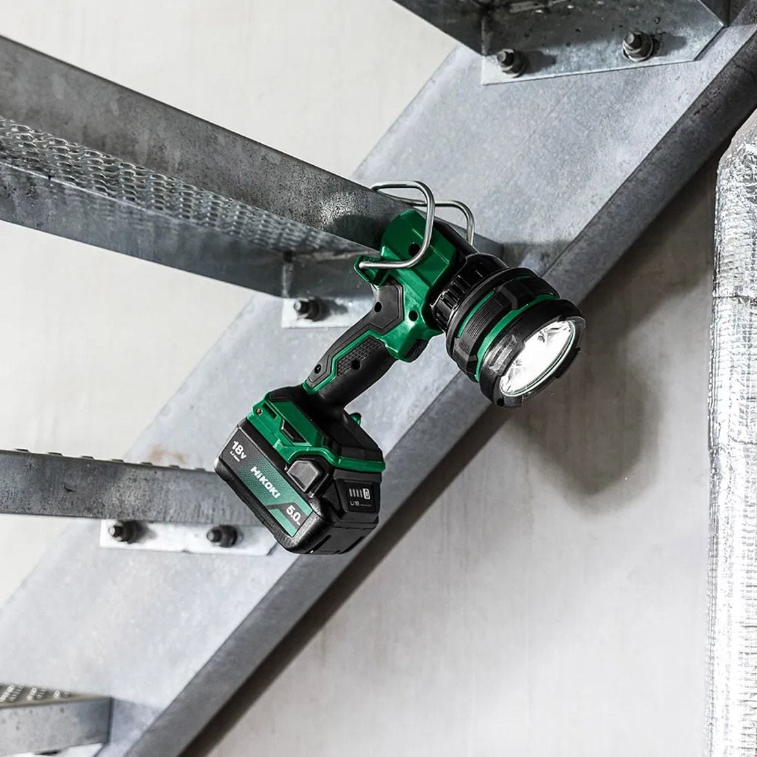 HiKOKI UB18DHW4Z Cordless Adjustable Spotlight - Body Only - UB18DHW4Z - HiKOKI / Hitachi Power Tools UK - Trade Counter Direct