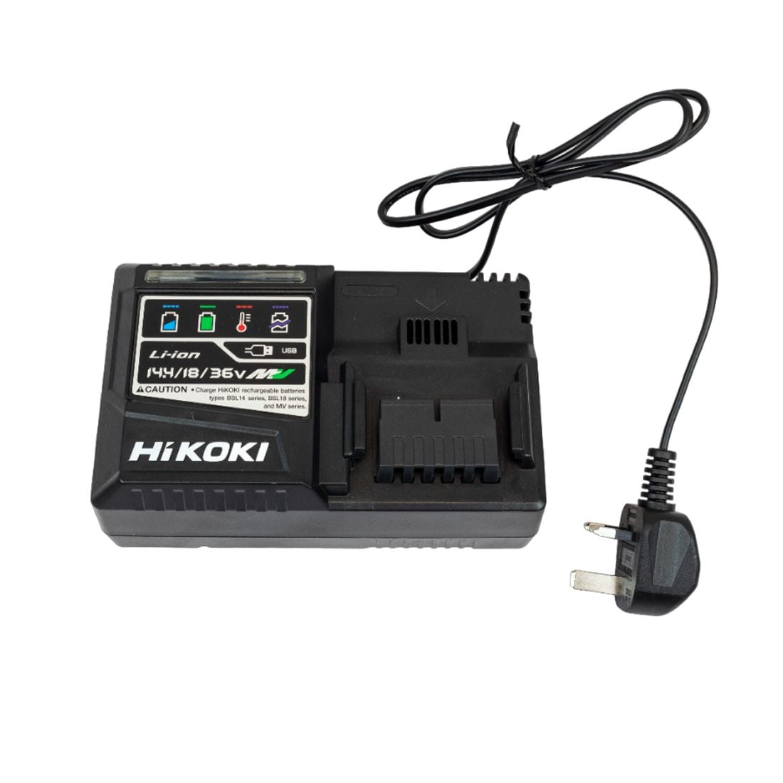 Hikoki UC18YSL3JFZ Multi Volt Battery Set (2x 18V 8Ah / 36V 4Ah Batteries & Rapid Charger) - UC18YSL3JFZ - HiKOKI / Hitachi Power Tools UK - Trade Counter Direct