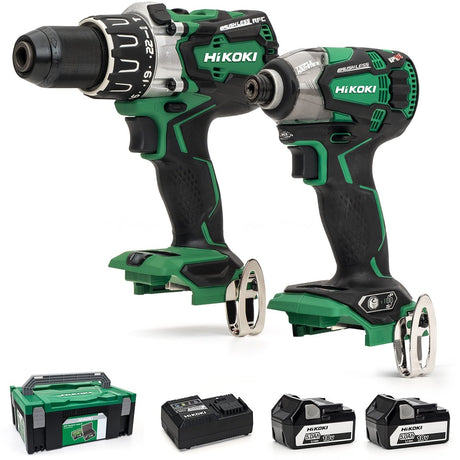 HiKOKI/Hitachi KC18DPL2/JP Brushless Combi Drill and Impact Driver 2 x 5ah - KC18DPL2/JP - HiKOKI / Hitachi Power Tools UK - Trade Counter Direct