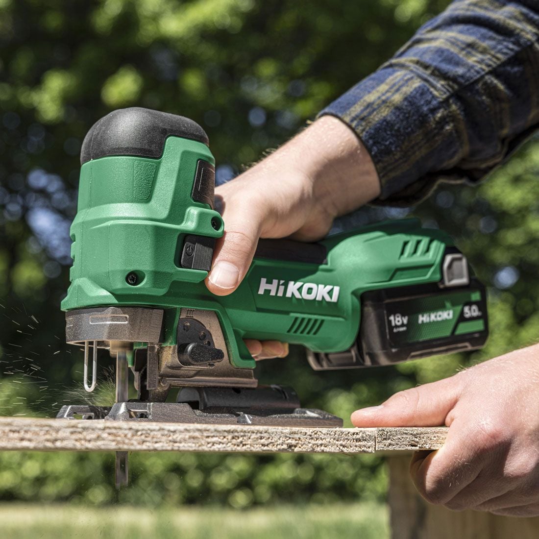 HIKOKI CJ18DBW2Z 18V Cordless Barrel Grip Jigsaw Body Only in Carry Case