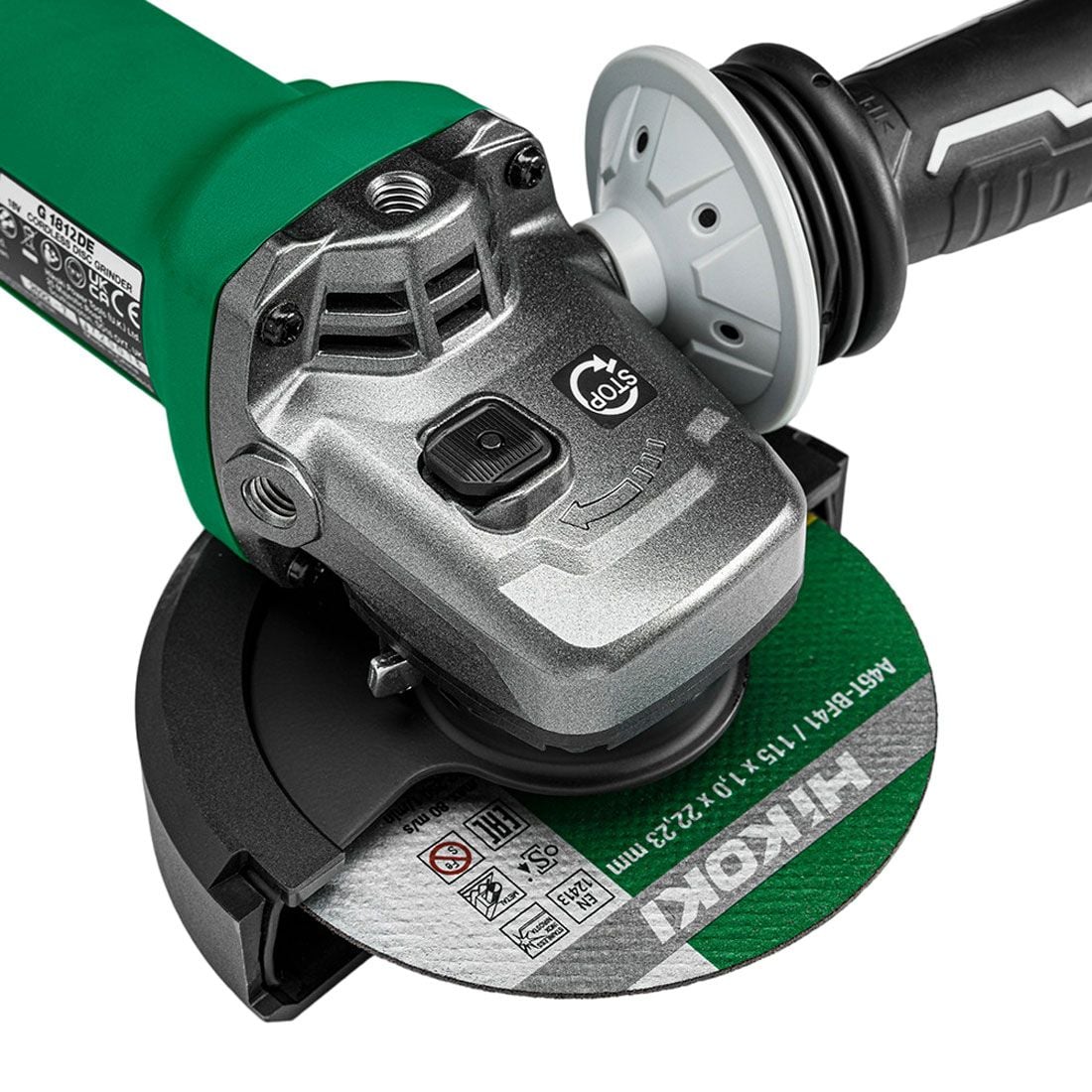 HiKOKI G1812DEW4Z 18v Braked Brushless 115mm Angle Grinder (side switch) - Body only