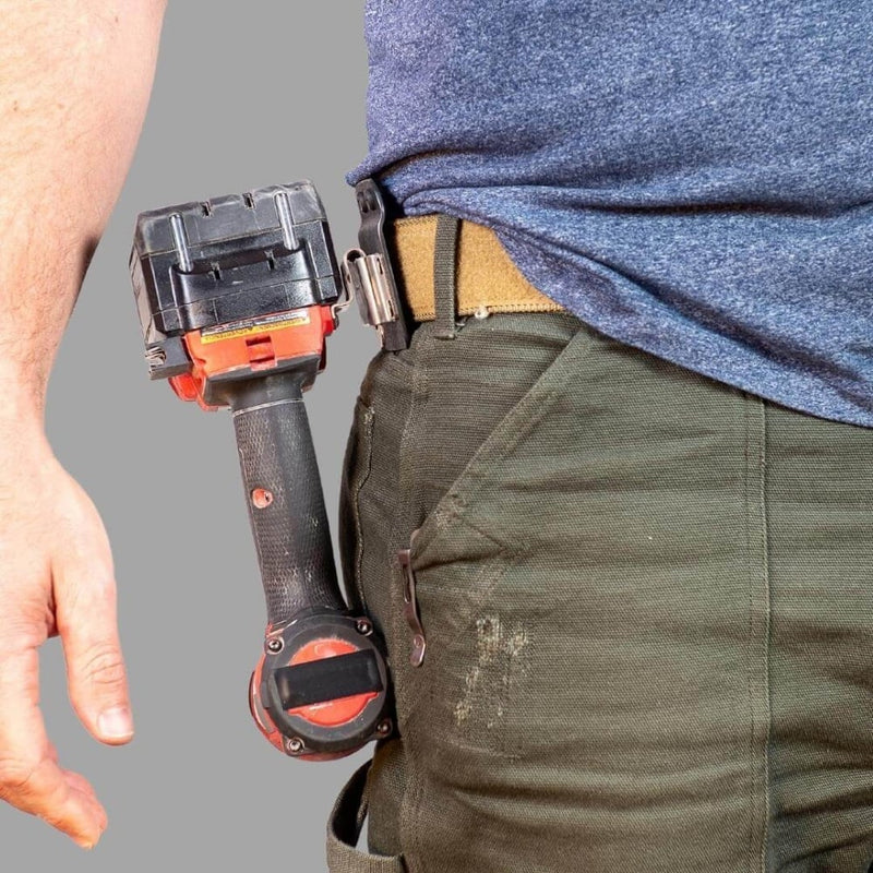 Holstery DriverMaster V2 - Clip - On Tool Holder for Drills, Impact Drivers and Nailers - HLSTR - DRIVER - V2 - HLSTR-DRIVER-V2 - Holstery - Trade Counter Direct