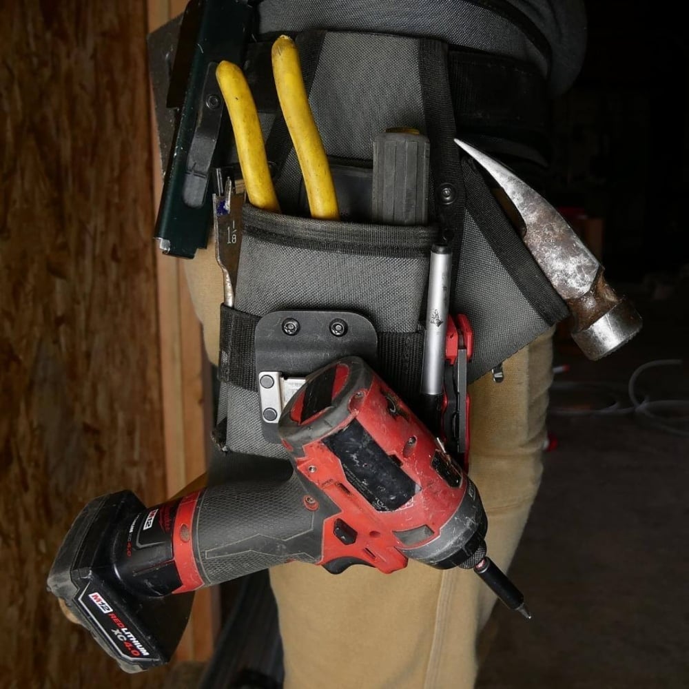 Holstery DriverMaster V2 - Clip - On Tool Holder for Drills, Impact Drivers and Nailers - HLSTR - DRIVER - V2 - HLSTR-DRIVER-V2 - Holstery - Trade Counter Direct