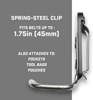 Holstery HammerMaster Pro - Clip - On Hammer Loop Holder - With Metal Belt Clip - HLSTR/HAMMER-PRO - Holstery - Trade Counter Direct