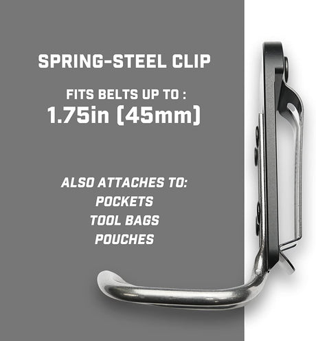 Holstery HammerMaster Pro - Clip - On Hammer Loop Holder - With Metal Belt Clip - HLSTR/HAMMER-PRO - Holstery - Trade Counter Direct