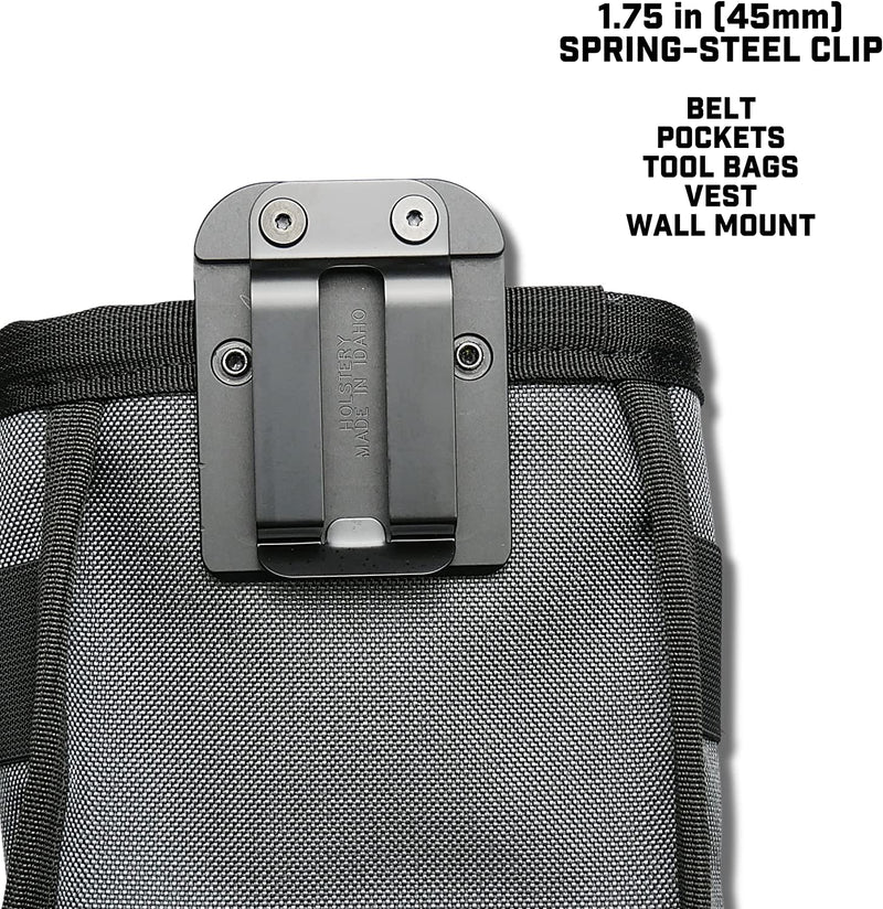Holstery JoeyPouch PRO - Clip - On Tool Pouch for Tools and Hardware - With Steel Belt Clip - PRO PCH/JOEY - PRO - PCH/JOEY-PRO - Holstery - Trade Counter Direct
