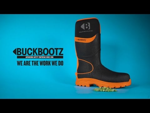 Buckbootz BBZ8000 360° High Visibility Neoprene/Rubber Safety Wellington Boot with Ankle Protection