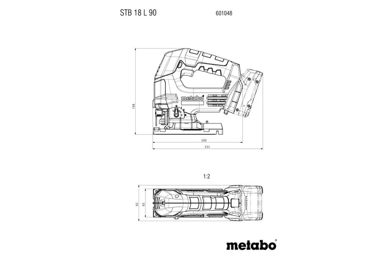 Metabo STB 18 L 90 (601048850) 18V Cordless Jigsaw - Body Only product image 5