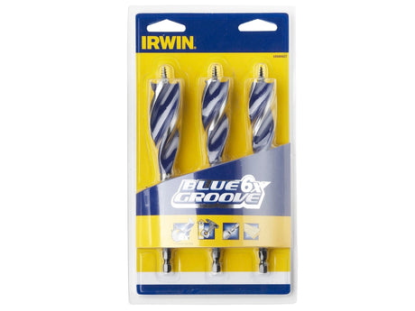 Irwin 3 Piece 6X Auger Bit Set - XMS226XSET3 - XMS226XSET3 - Irwin - Trade Counter Direct