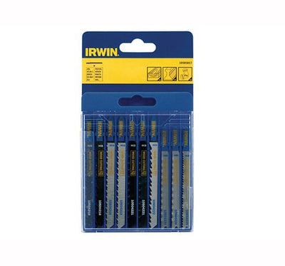 Irwin Jigsaw Blade Set Assorted 10 Piece Set - 10505817 Blade Jig - IRW10505817 - DeWalt Power Tools UK - Trade Counter Direct