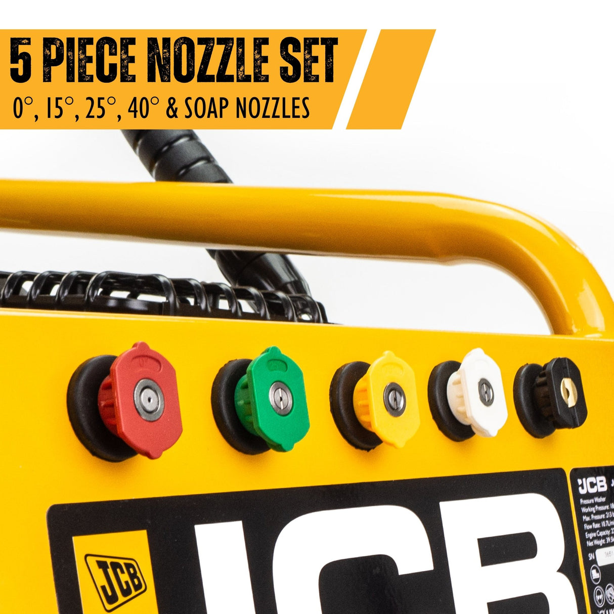JCB 224CC 3100PSI Petrol Pressure Washer AR Triplex Pump - JCB-PW7532P - Hyundai - Trade Counter Direct