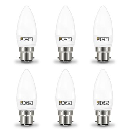 JCB 6W - 40W LED Candle BC/B22d Non - Dim Warm White - S10978 - JCB - Trade Counter Direct